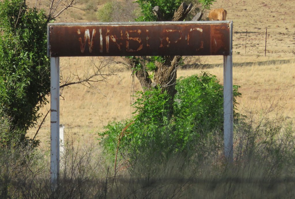 Winburg station sign